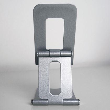 Obrazek z Metalowy uchwyt na telefon - srebrny