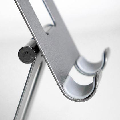 Obrazek z Metalowy uchwyt na telefon - srebrny