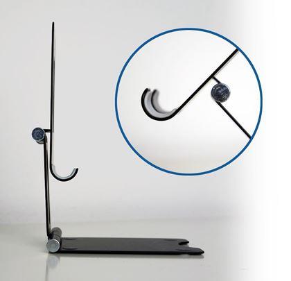 Obrazek z Metalowy uchwyt na telefon - czarny