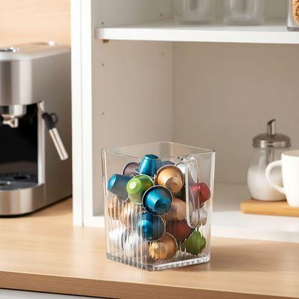 Obrazek z Przezroczysty organizer do lodówki z uchwytem