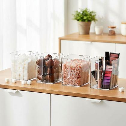 Obrazek z Przezroczysty organizer do lodówki z uchwytem