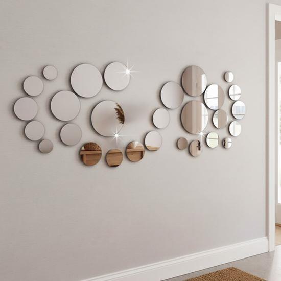 Obrazek z Naklejki ścienne / lustrzane - koła 32 szt