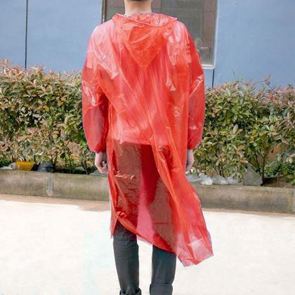 Obrazek z Peleryna przeciwdeszczowa  - czerwona