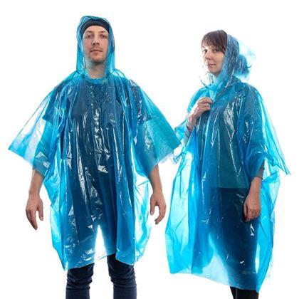 Obrazek z Peleryna przeciwdeszczowa  - niebieska