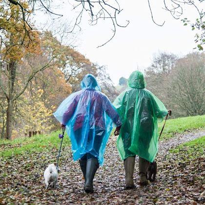 Obrazek z Peleryna przeciwdeszczowa  - niebieska
