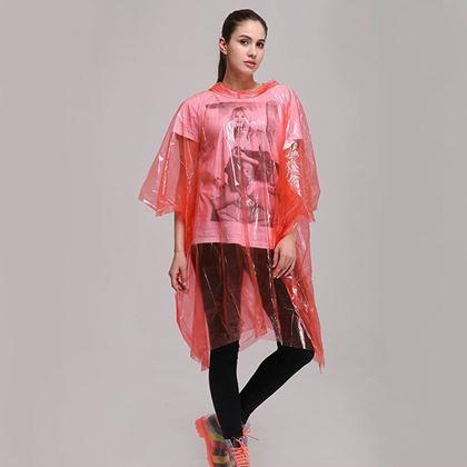 Obrazek z Peleryna przeciwdeszczowa  - czerwona