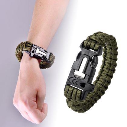 Obrazek z Bransoletka survivalowa - zielony