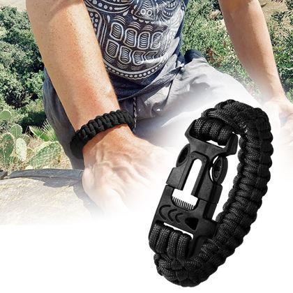 Obrazek z Bransoletka survivalowa - czarny