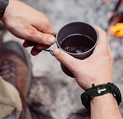 Obrazek z Bransoletka survivalowa - zielony