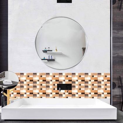 Obrazek z Samolepící obklady 6 ks - hnědé