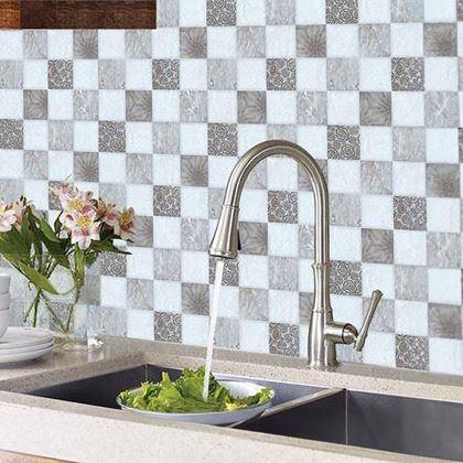 Obrazek z Samolepící obklady 6 ks - šedé