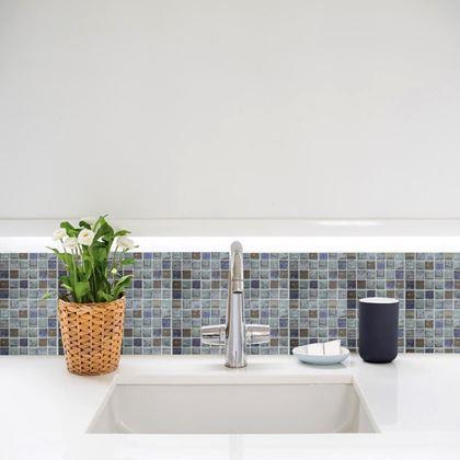 Obrazek z Samolepící obklady 6 ks - modré