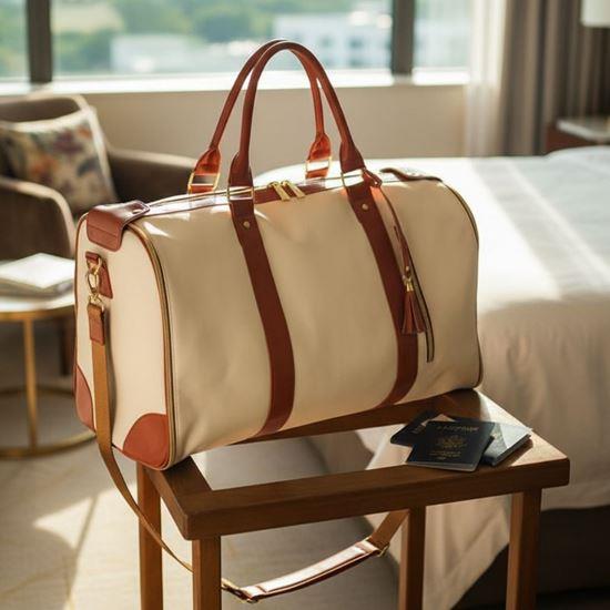 Obrazek z Składana torba podróżna - beżowy