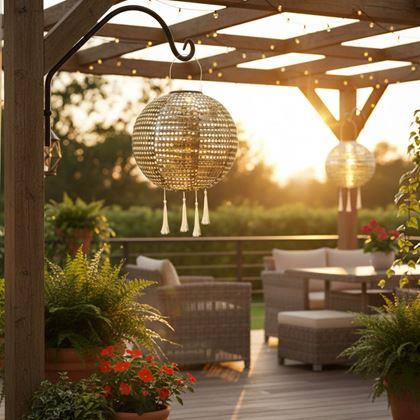 Obrazek z Dekoracyjna solarna lampa lampion