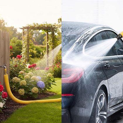 Obrazek z Spiralny wąż ogrodowy z pistoletem 20 m