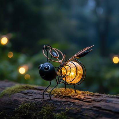 Obraz Dekoracja ogrodowa solarna pszczółka