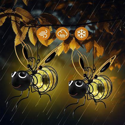 Obrazek z Dekoracja ogrodowa solarna pszczółka