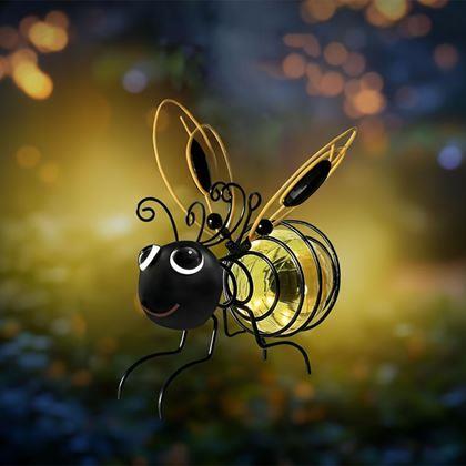 Obrazek z Dekoracja ogrodowa solarna pszczółka