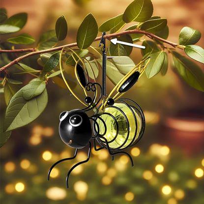 Obraz Dekoracja ogrodowa solarna pszczółka