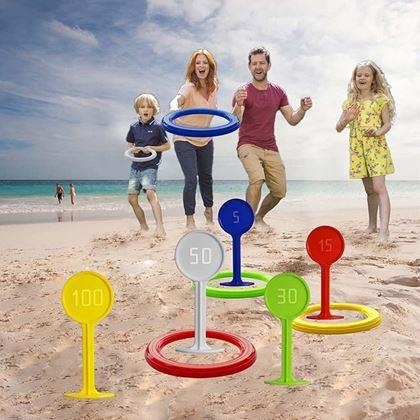 Obrazek z Gra w rzucanie obręczy na kołki do ziemi