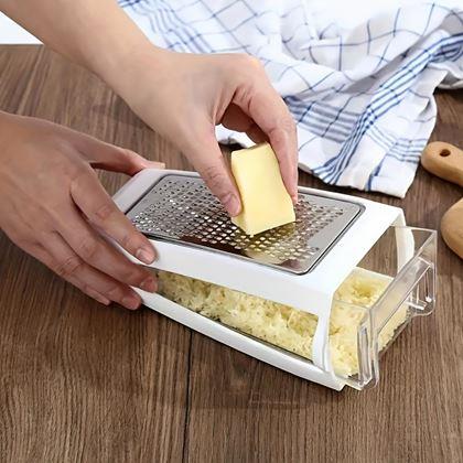 Obrazek z Dwustronna tarka z pojemnikiem