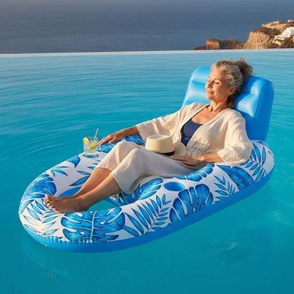 Obrazek z Nadmuchiwany fotel do wody z uchwytami na napoje