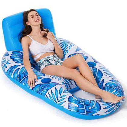 Obrazek z Nadmuchiwany fotel do wody z uchwytami na napoje