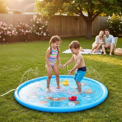 Obrazek z Dziecięca wodna mata do zabawy, średnica 97 cm