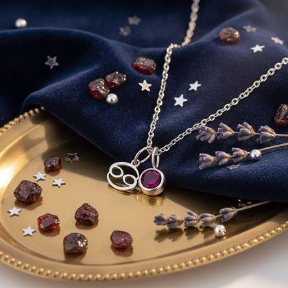 Obrazek z Łańcuszek z zawieszką znaku zodiaku - Rak
