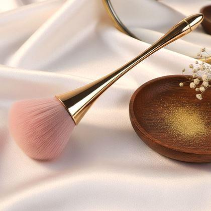 Obrazek z Pędzel do pudru  -   złoty