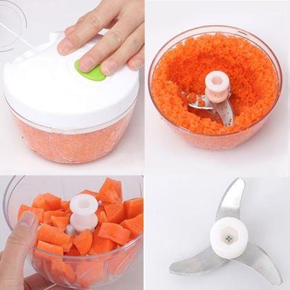 Obrazek z Ręczna siekaczka kuchenna, 3 ostrza