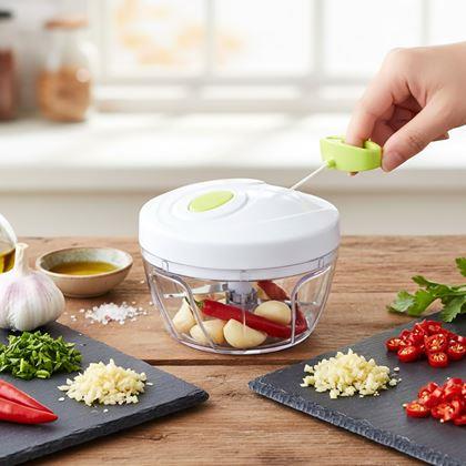 Obrazek z Ręczna siekaczka kuchenna, 3 ostrza