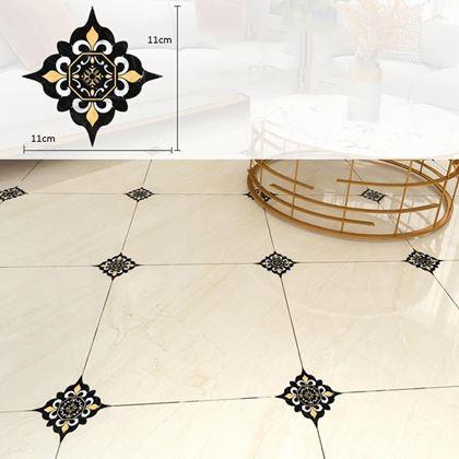 Obrazek z Naklejki na kafelki - 20 szt. - czarno-żółte