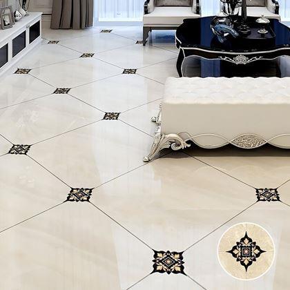 Obrazek z Naklejki na kafelki - 20 szt. - czarno-żółte