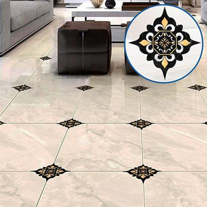 Obrazek z Naklejki na kafelki - 20 szt. - czarno-żółte