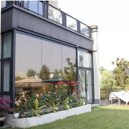 Obrazek z Folia lustrzana na okna 200 cm  - brązowa