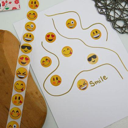 Obrazek z Naklejki emotikony 500 szt.