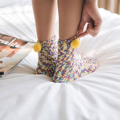 Obrazek z Skarpetki w opakowaniu prezentowym  -  żółte cupcake