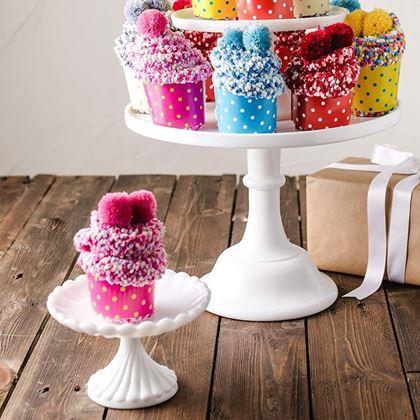 Obrazek z Skarpetki w opakowaniu prezentowym  -  żółte cupcake