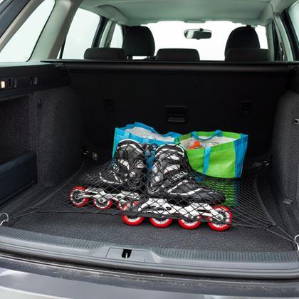 Obrazek z Uniwersalna siatka zabezpieczająca do bagażnika samochodowego – organizer