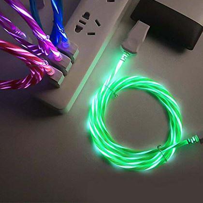 Obrazek z Świecący kabel do ładowania 3w1
