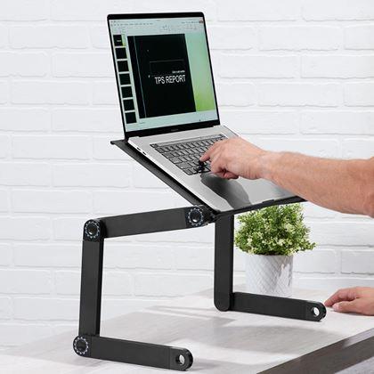 Obrazek z Przenośny regulowany stolik na laptopa z otworami wentylacyjnymi