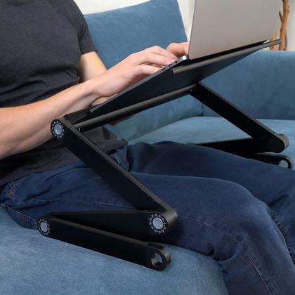 Obrazek z Przenośny regulowany stolik na laptopa z otworami wentylacyjnymi