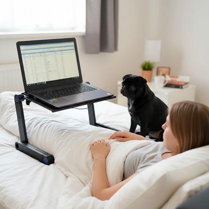 Obrazek z Przenośny regulowany stolik na laptopa z otworami wentylacyjnymi