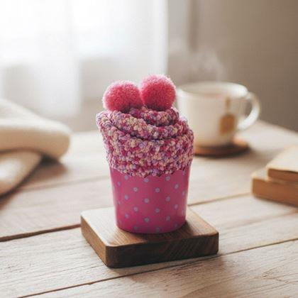 Obrazek z Skarpetki w opakowaniu prezentowym  -  różowe cupcake