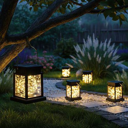 Obraz Wisząca lampa solarna LED