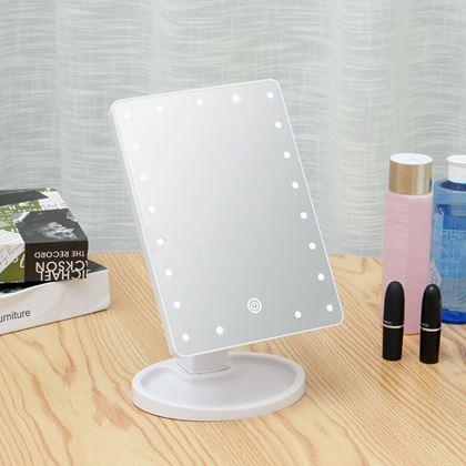 Obrazek z Kosmetyczne lusterko powiększające 22 diody LED