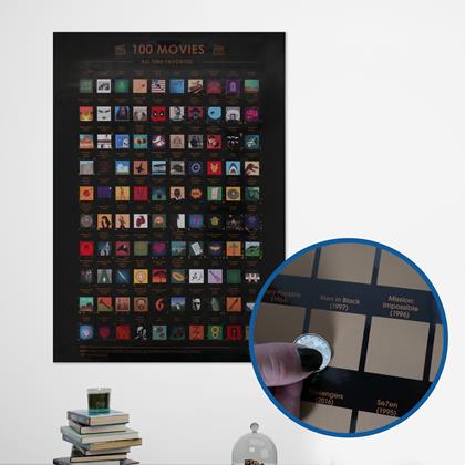 Obrazek z Zdrapywany plakat - 100 filmów, które musisz obejrzeć