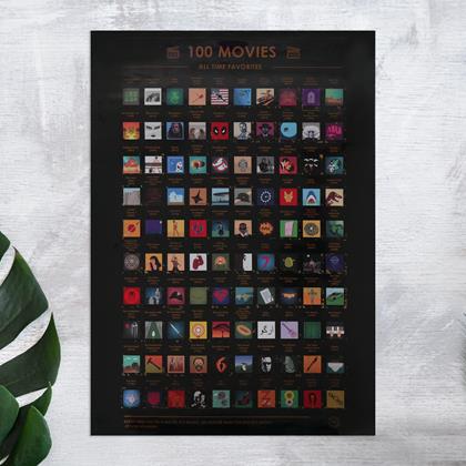 Obrazek z Zdrapywany plakat - 100 filmów, które musisz obejrzeć