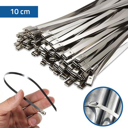 Obrazek z Opaski zaciskowe metalowe - długość 10 cm